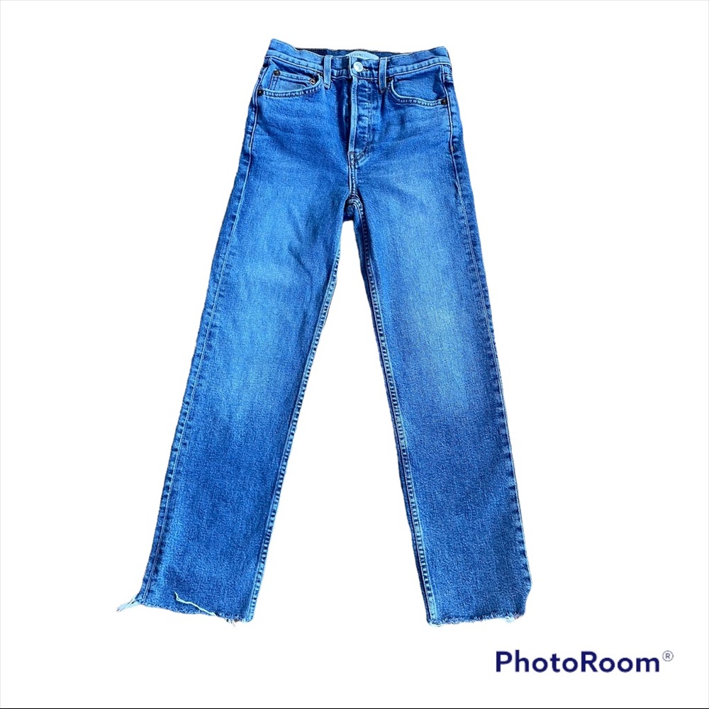 Re/done originals Straight Leg Blue Jeans